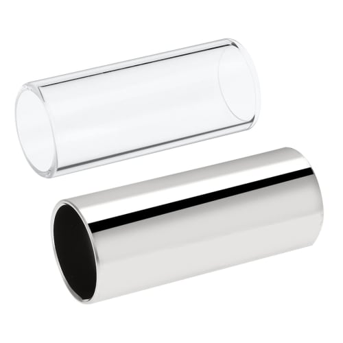 Guitar Slide: 1 Stainless Steel, 1 Glass