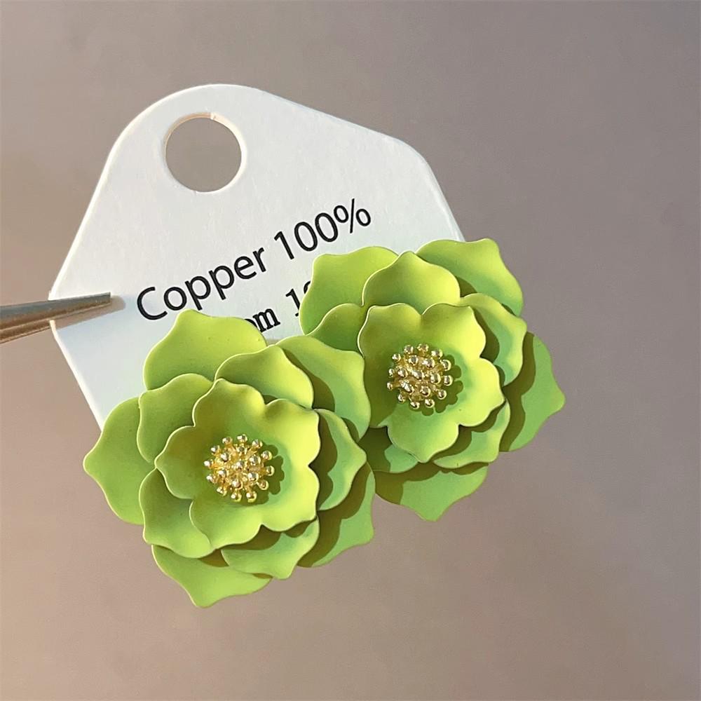 

2025 High-End Silver Flower Earrings - Spring & Summer Collection for Women