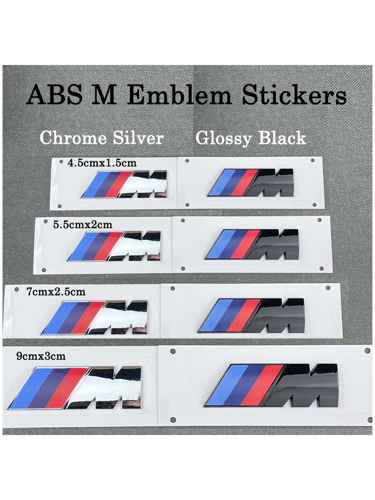 1p BMW M Tri-Color Emblem Badge for 1/3/5/7 Series X1 X3 X5 X6 Waterproof Fender & Trunk 3D Logo Sticker M Sport Car Accessories