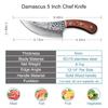 Bone Knife Hand Forged Chef's Kitchen Knife Meat Slicing Knife Outdoor Camping Gadget