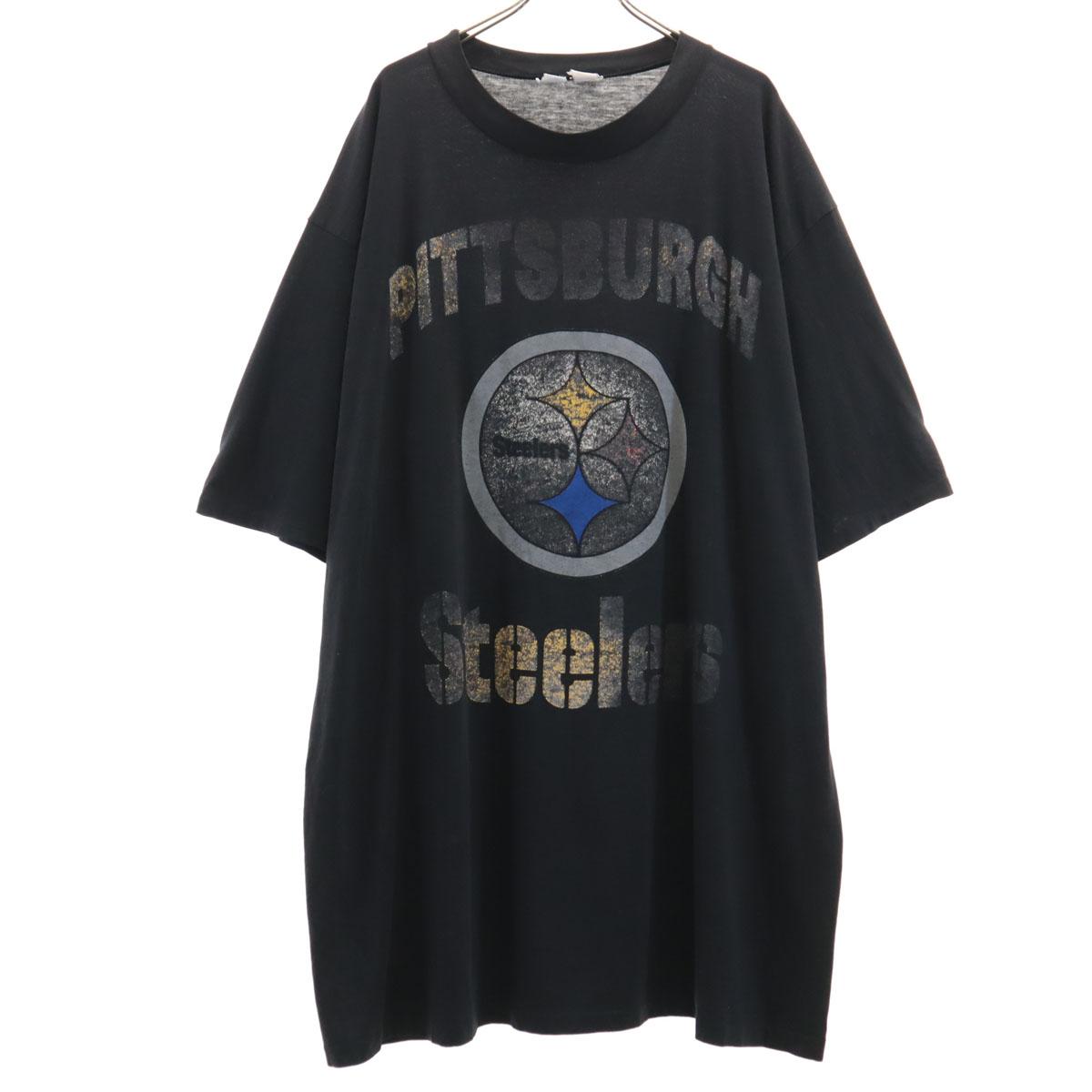

OLD 90s NFL Pittsburgh Steelers Short sleeve long T-shirt Single stitch Men s Used