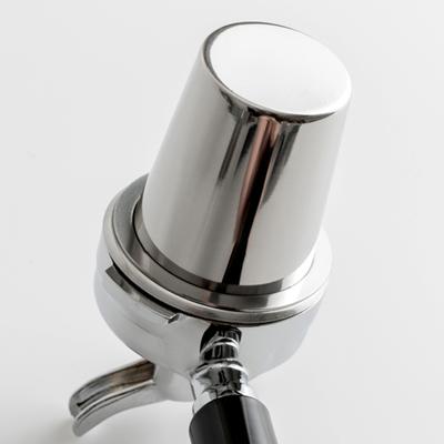 120ML Coffee Dosing Cup Convenient Flat Bottom Stainless Steel Latter Curved Coffee Sniffing Mug Portafilter Assistant