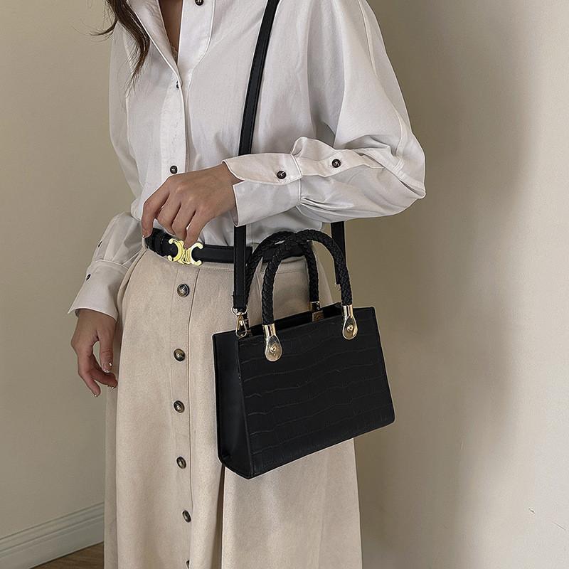 Elegant Pu Leather Crossbody Bag Versatile Small Square Shoulder Bag For Daily Use