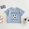 Boys Clothes Printed Ball Fashion Casual T-shirts Boutique Children's Wear Short Sleeve Tops Tees Crewneck Loose Simple Tshirts