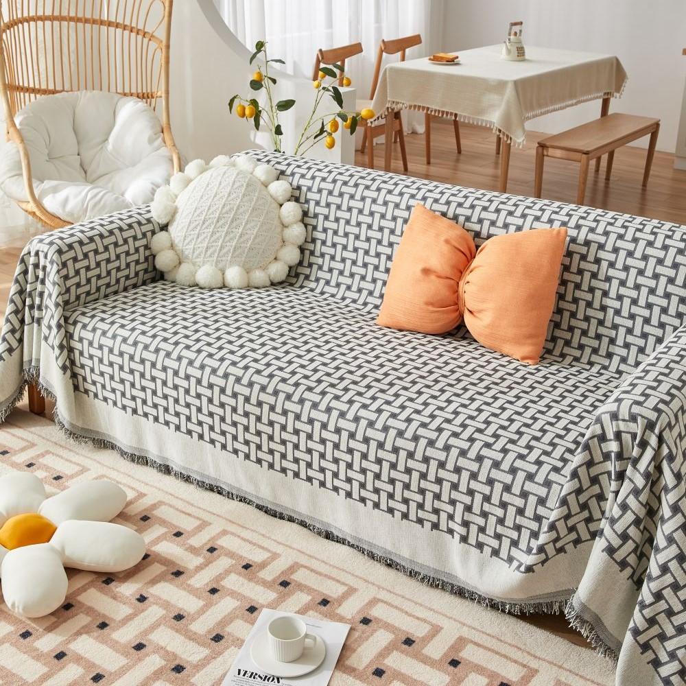 

Четырехсезонное римское одеяло из синели, мягкий чехол для дивана, пылезащитный, с защитой от кошачьих царапин, диван, плед, синий коврик для пикника 180x130