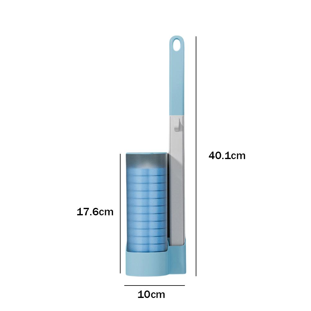 6/24Pcs Disposable Toilet Brush Set Wall-Mounted Bathroom Long Handle Cleaning Tool Toilet Brush Toilet Refills Wc Accessories