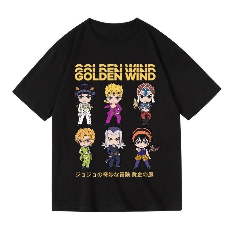 2026 New Jojo Wonderful Adventure Seitaro Kira Yoshige Killer Queen Golden Wind Summer Cotton Mens Casual Short Sleeve TShirt