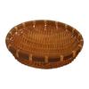 Natural Handwoven Bamboos Storage Basket for Multipurpose Kitchen Use Fruit and Nut Container with Nonslip Bottom