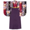 Hakama Graduation College Gorgeous B Starry Flower Hakama [KYOETSU] Set, Ceremony, Students, Women's, (19. Butterfly, LL)