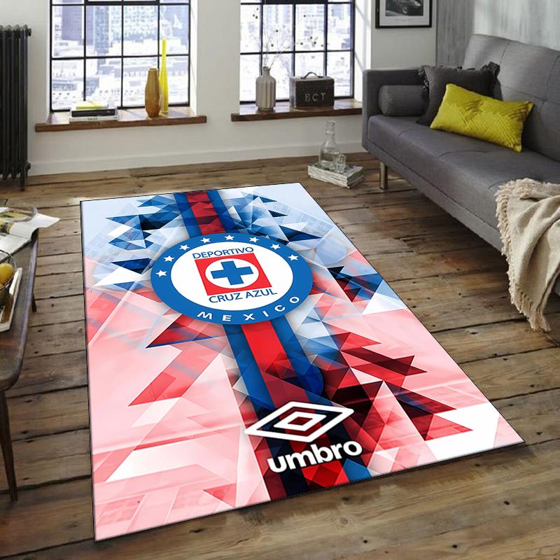 1pc Football Team Design Area Rug - Non-Slip, Soft & Cozy Floor Mat for Living Room, Bedroom, Office - Indoor/Outdoor Decorative Carpet