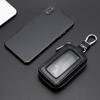 Universal Car Key Protector Bag Leather Key Cover Transparent Visible Keychain Case for Car Remote Mini Keys Bags