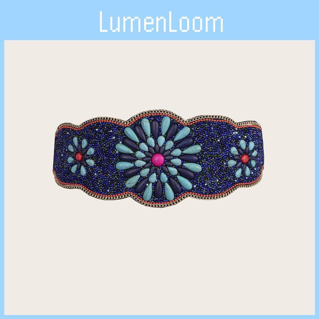 Wide Ethnicinspired Womens Waist Belt With Plastic Turquoise And Rhinestone Embellishments For Seasonal Fashion