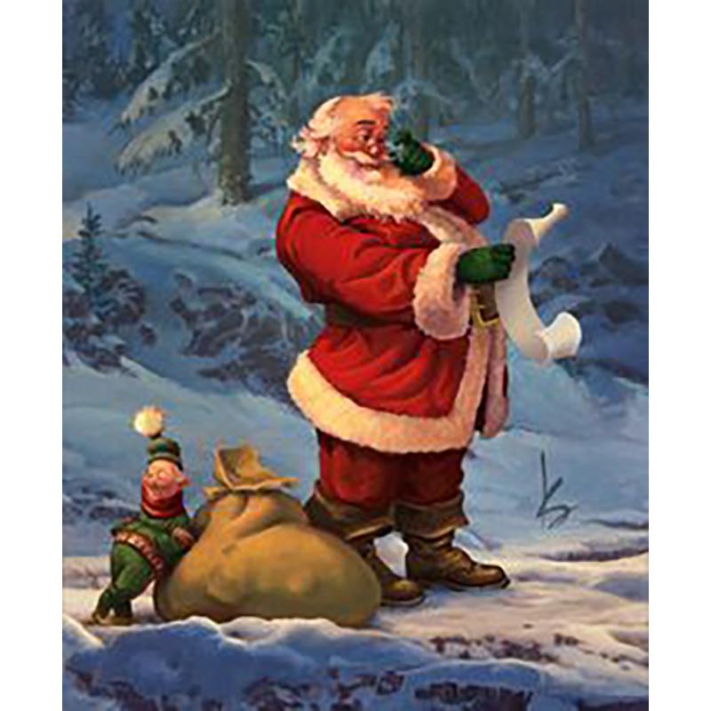 DIY Santa Claus 5D Diamond Painting Full  Round Drill Christmas Diamond Embroidery Mosaic Home Decor Wall Art