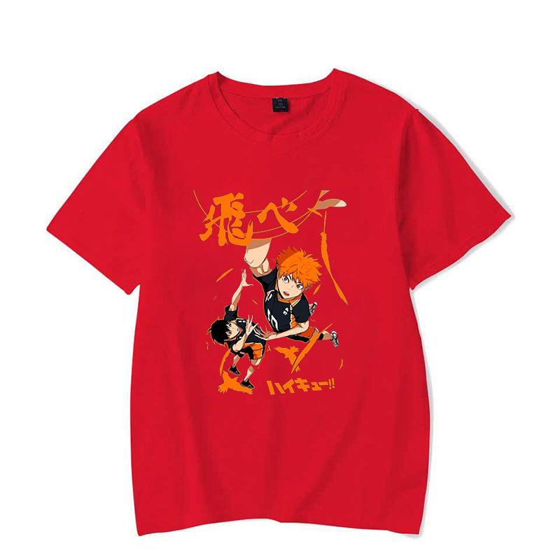 

Fashion New Anime T-shirt Men and Women Cartoon Tobio Kageyama Hinata Shoyo T-shirt Harajuku Streetwear T-shirt Casual Tops Tees S