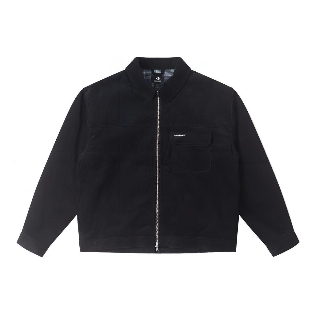 New Converse Jackets Men's Black 10025260-A03