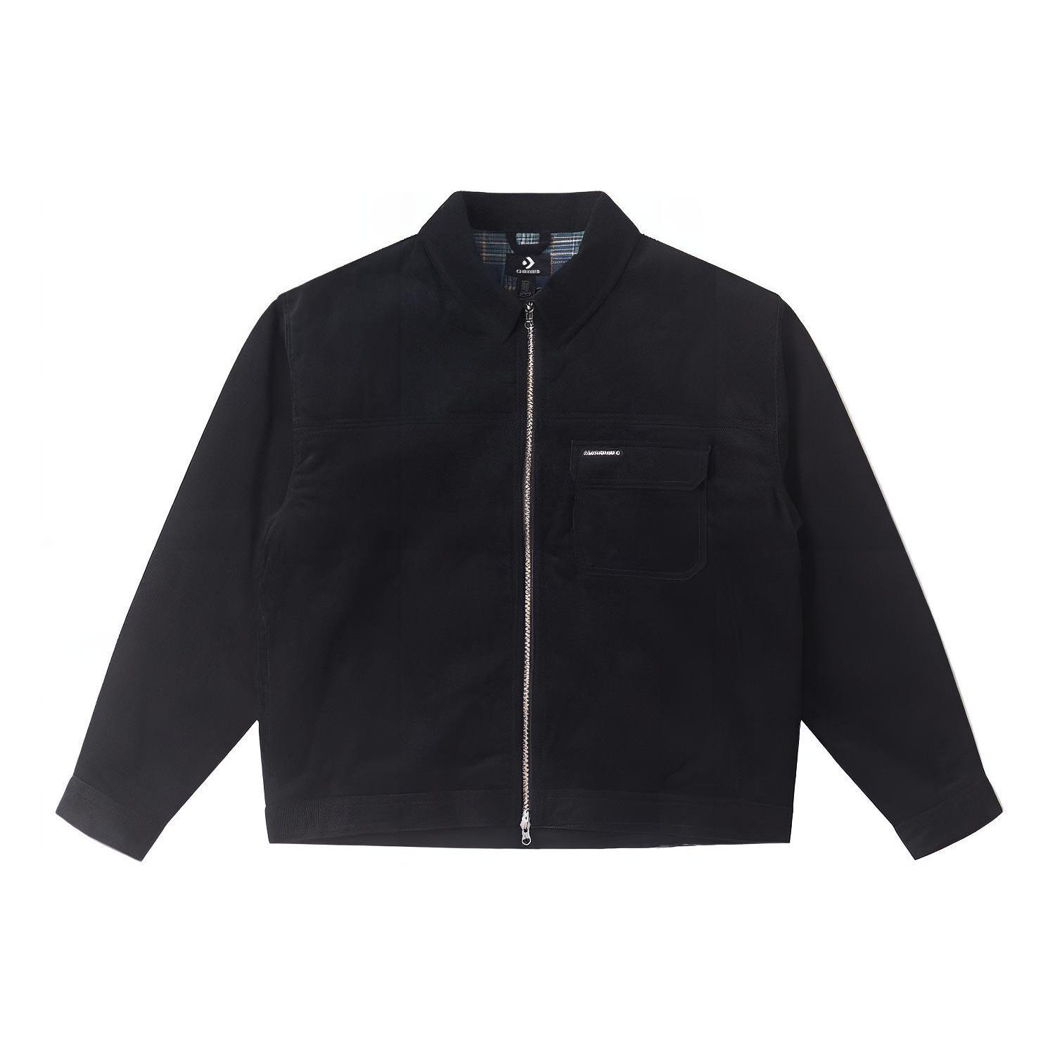 

New Converse Jackets Men s Black 10025260-A03 S