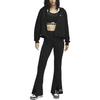 Nike Air High Waist Split Hem Slim Fit Casual Pants Women Bottoms Black FN1892-010