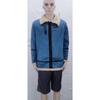 Winter Thickened Faux Suede Zip Jacket, British Style Fleece Lined Warm Coat for Outerwear
