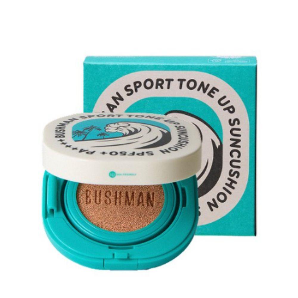 BUSHMAN Спортивный тонирующий сан-кушон 15 г - SPF50+ PA++++ Водостойкий УФ-защита для улицы