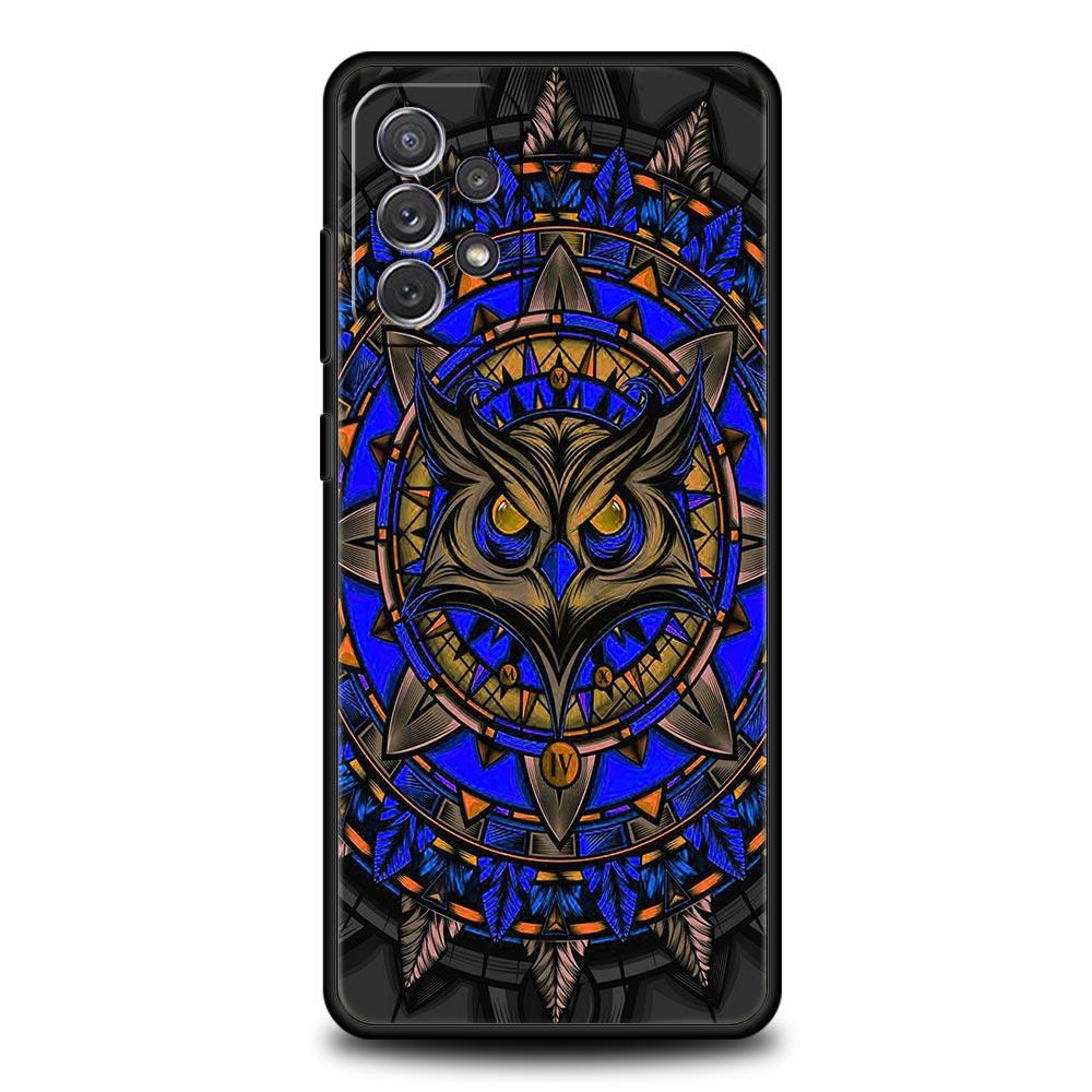 Cartoon Girl Gifts Lovely Owl Phone Case For Samsung A51 A71 A21S A12 A11 A31 A41 A03s A52 A32 A22 A13 A23 A33 A53 A73 5G Cover