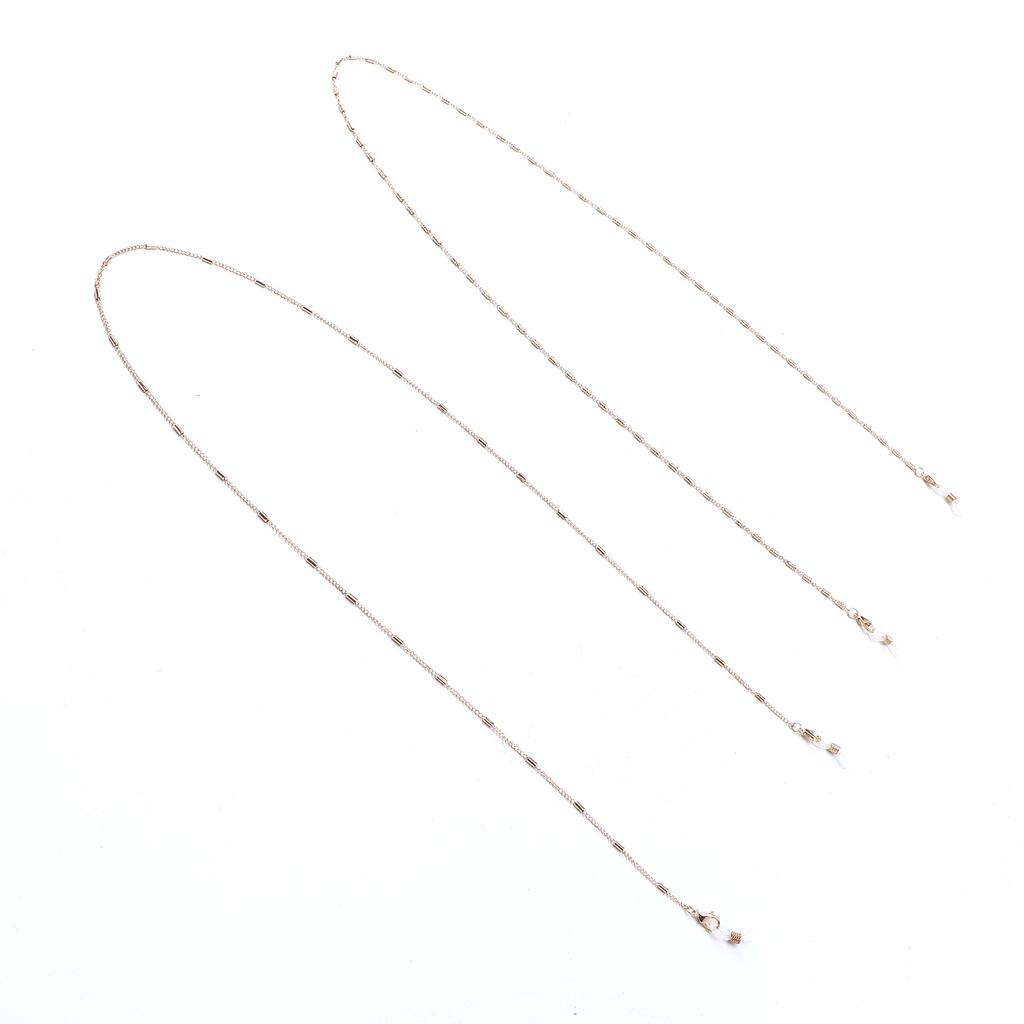 2 Stück Gesichtsmaskenhalter Kette Lanyard Band Einfacher Metall Sonnenbrillenbandhalter