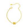 Cat Eye Waist Necklace & Vietnam Sand Gold Bracelet Set – Long-Lasting Color
