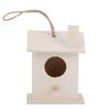4 stk Innovativt hengende tre fuglehus reir ornament for utendørs hage gårdsplass dekorasjon