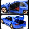 1/32 Scale Subaru Impreza WRX STI Modified Vehicle Alloy Metal Diecast Model Car Sound and Light Pull Back Birthday Gift for Child