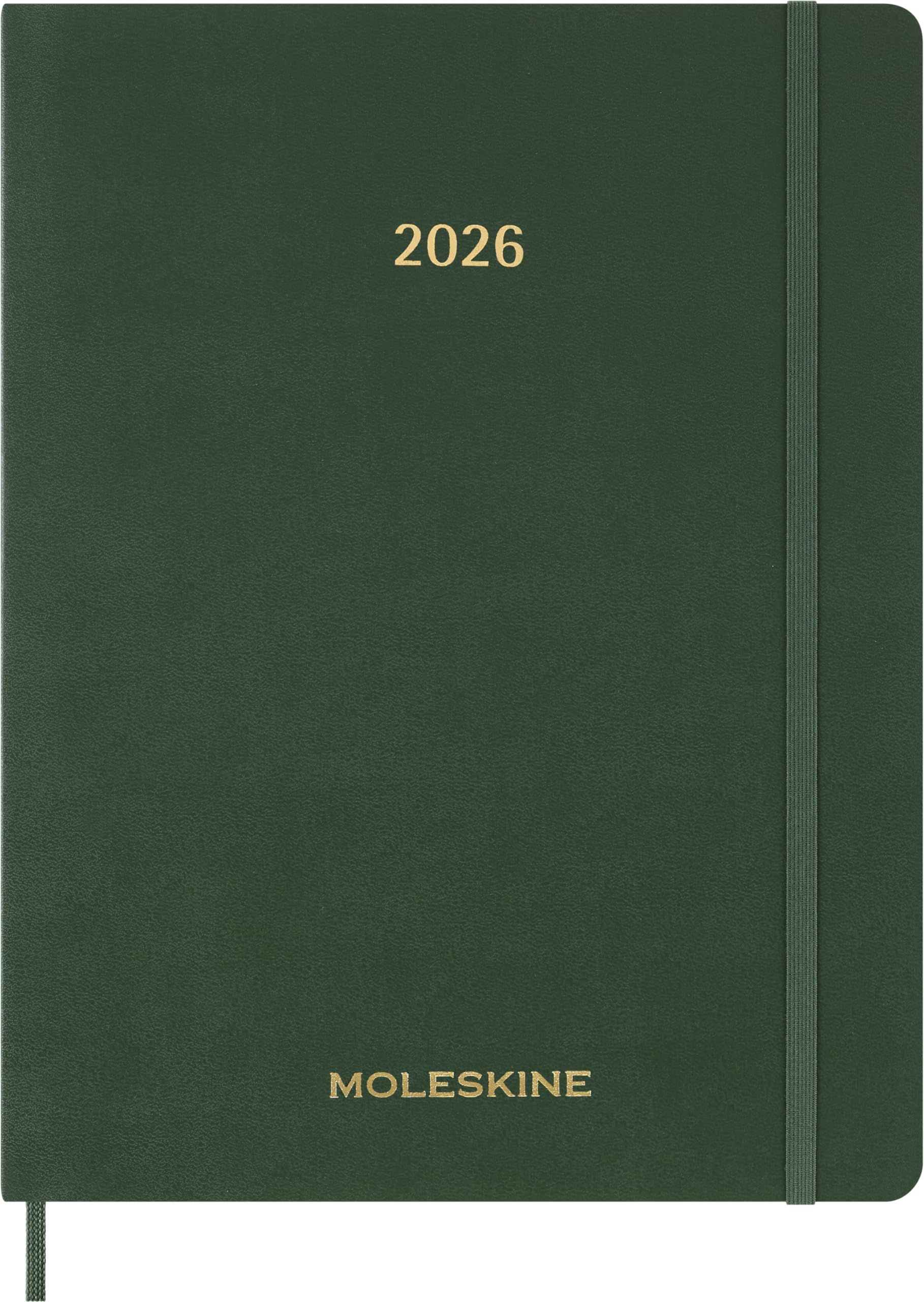 

Moleskine 2026 Essential Weekly Starting in XXL Size x Myrtle DSESNK1512WN7Y26 Diary, 12-Month Planner, January, Vertical, (22cm 28cm), Green,