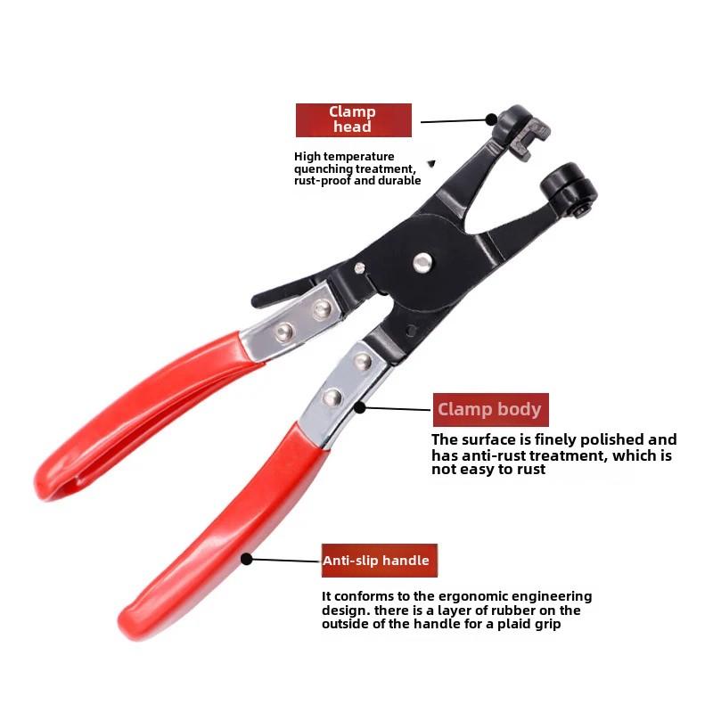 210mm Clamp Puller Locking Car Hose Clamps Pliers Water Pipe Hose Flat Band Ring Type Tool for Garden Auto Removal Tools