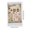 Vintage Scrapbook Stickers Set 140 Sheets Mixed Paper Material, Handmade Journal Supplies Perfect DIY Crafts and Bullet Journals