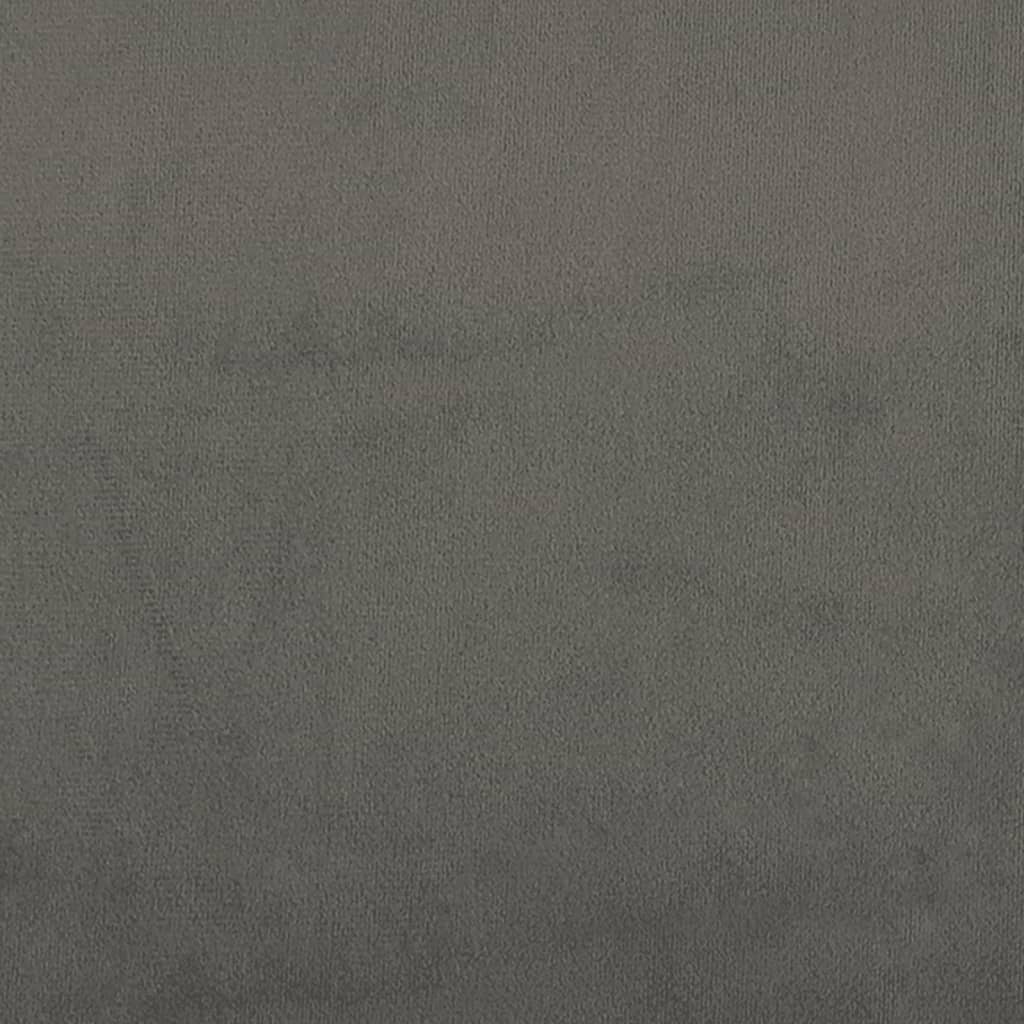 Bed Frame without Mattress Dark Grey 160x200 cm Velvet