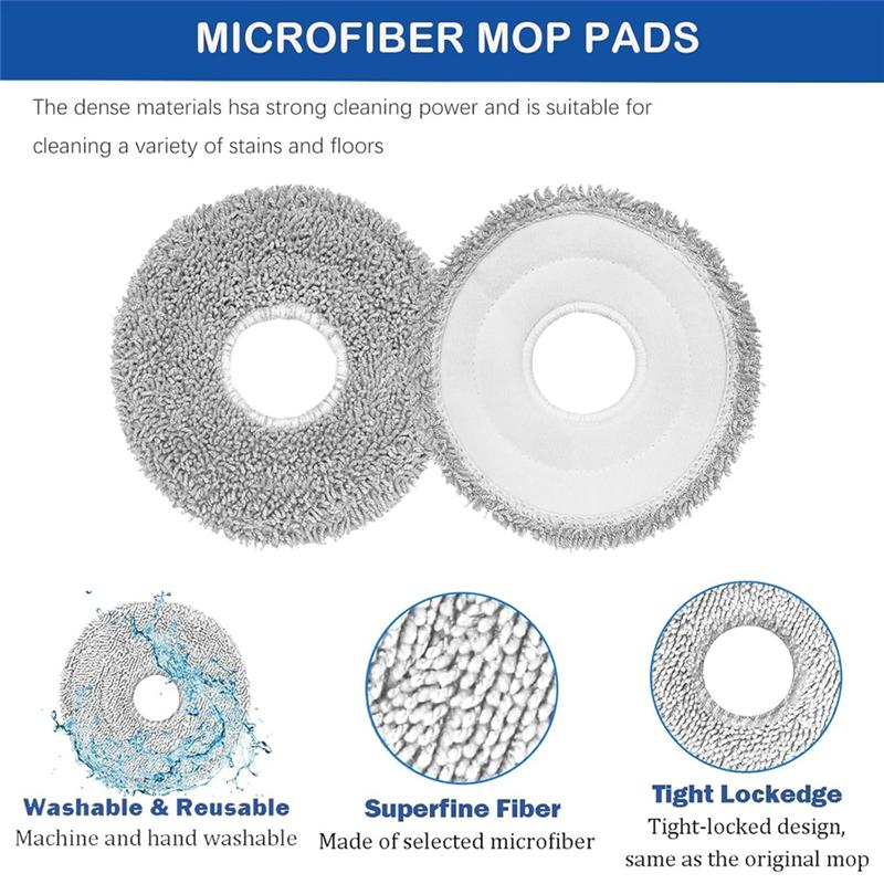 

A65T-50PCS Fordreame Mova E30 Ultra/Trouver E30 Ultra Vacuum Cleaner Accessories Main Side Brush Filter Mop Cloth Dust Bag