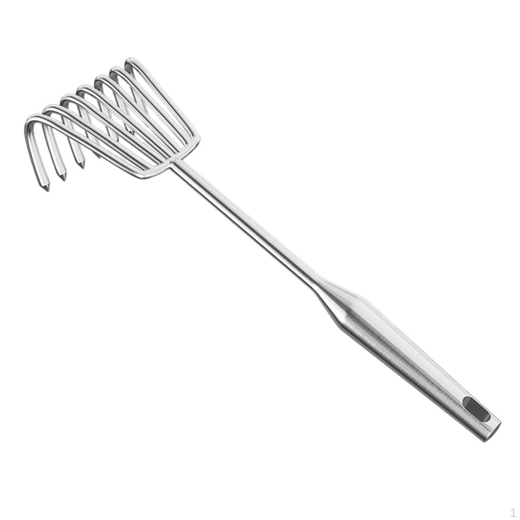 Ancinho de Mão Ergonômico de Aço Inoxidável Resistente Ferramenta de Capinar Portátil Garra de Cultivo Solo