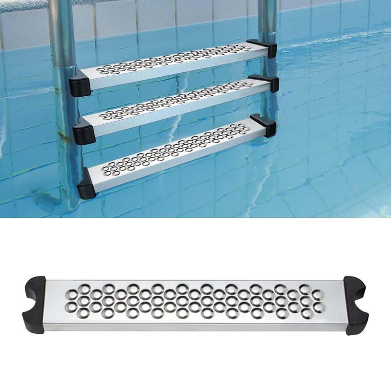 Gradino di Ricambio per Scala da Piscina Acciaio Inossidabile Gradino Rung per Scala da Piscina Gradino Antiscivolo Parti per Uso Esterno Accessorio Pedale