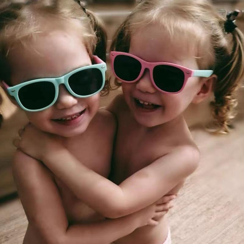 Kids Sunglasses Polarized UV Protection Flexible Rubber Glasses Boys Girls Shades Cute Baby Goggles Children Sun Glasses