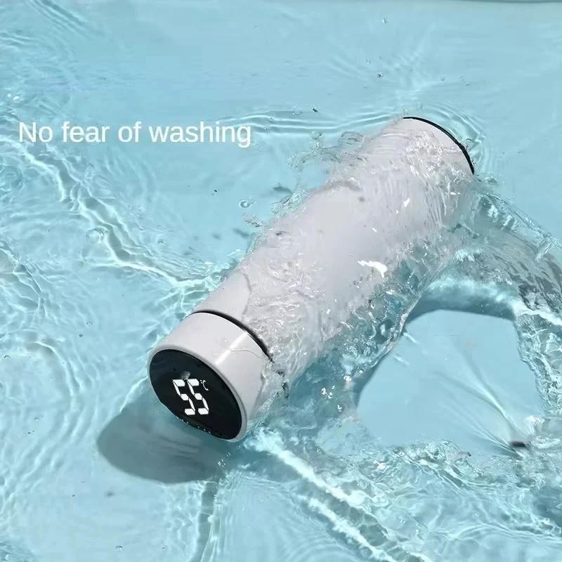 500ML Thermos Bottle Smart Cup 304 Stainless Steel Vacuum Digital With Temperature Display Insulated Intelligent Coffee Cup Uber