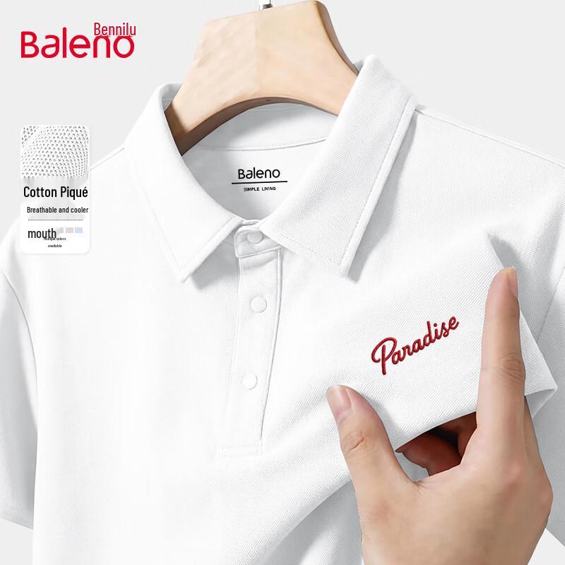 

Baleno Men s 2026 Summer Heavyweight Pique Polo Shirt L