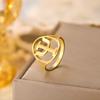 Psi Symbol Stainless Steel Ring Men's And Women's Fashion Greek Alphabet Psychology Psychiatry Medical Signs Ring Jewelry Gift