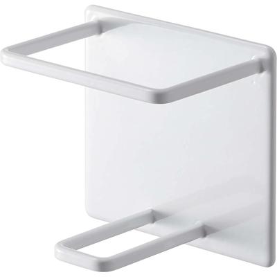 Yamazaki Tower Bathroom Magnetic Tube and Bottle Holder M White 8.6x6.1x8cm Space-Saving Storage Solution