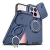 KEYSION 360° Rotating Ring Stand Phone Case for Xiaomi 17T 17T Pro 5G Slide Camera Protection Magnetic Shockproof Back Cover
