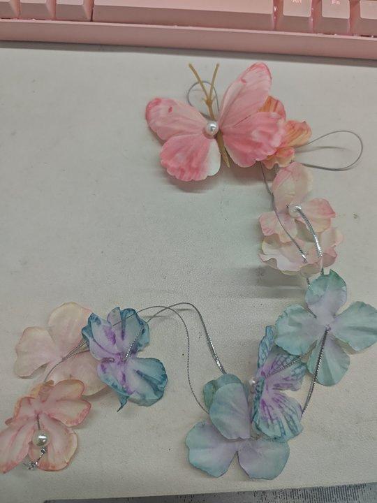 

Жемчужный тканевый цветок бабочка бахрома заколка темперамент атмосфера универсальный зажим-уточка модный нишевый милый аксессуар для волос