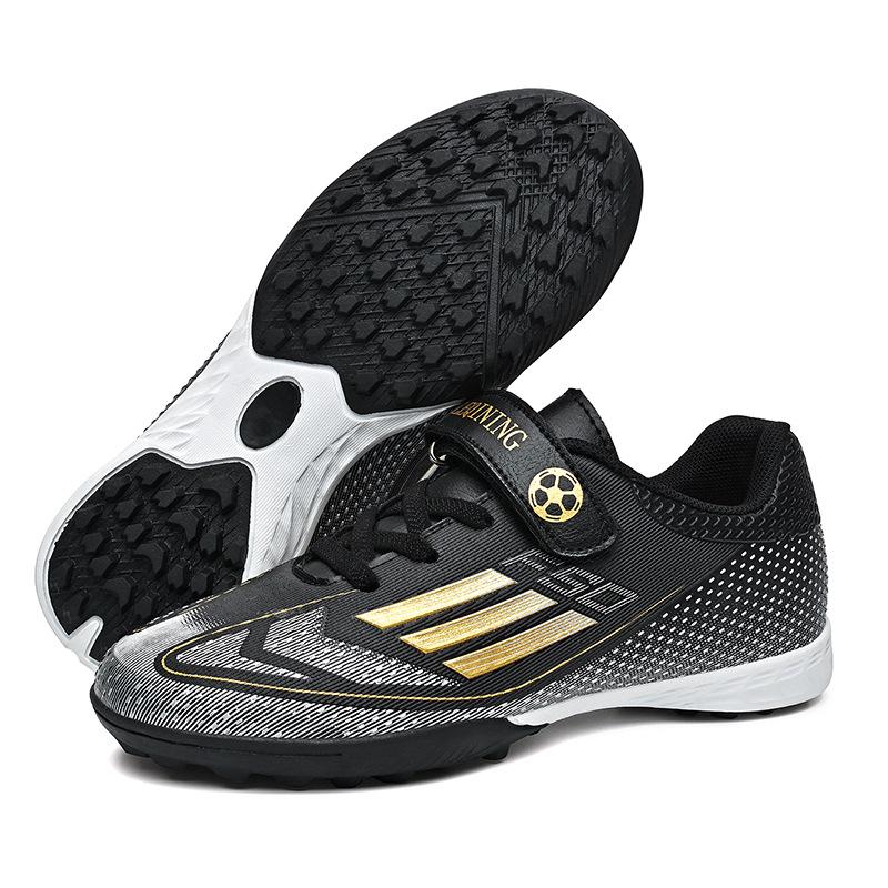 Children's Velcro Anti-Slip Turf Football Shoes for Boys and Girls - Wear-Resistant Competition Training Shoes