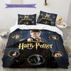 Set Copripiumino Trapuntato con Fantasia Salvatore Potter Federa Decorazione per la Casa Regalo (1 * copripiumino + 2 * federa, senza nucleo)