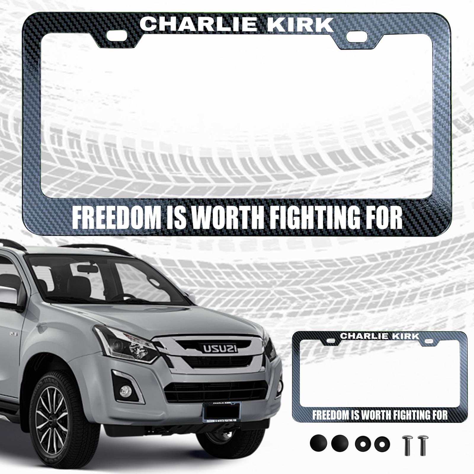 

Свобода стоит того, чтобы за нее бороться Рамка для номерного знака, Рамка для автомобильного номера - Свобода слова - Мемориальная дань - Мы поддерживаем One Size