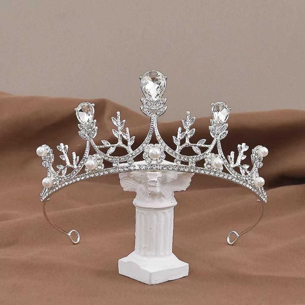 Kristallblatt-Krone Kopfschmuck für Kinder für Prinzessin, Weihnachten und Geburtstagsfeiern