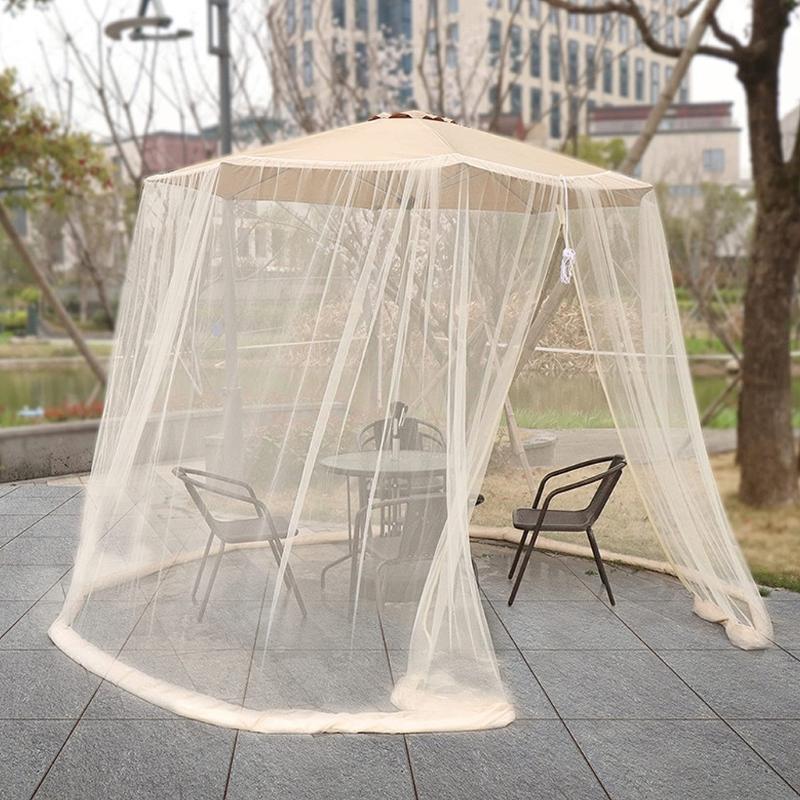 Mosquitoes Bug Net Outdoor Lawn Garden Camping Umbrella Sunshades Cover for Garden Yard Patio Yard Party Decoration