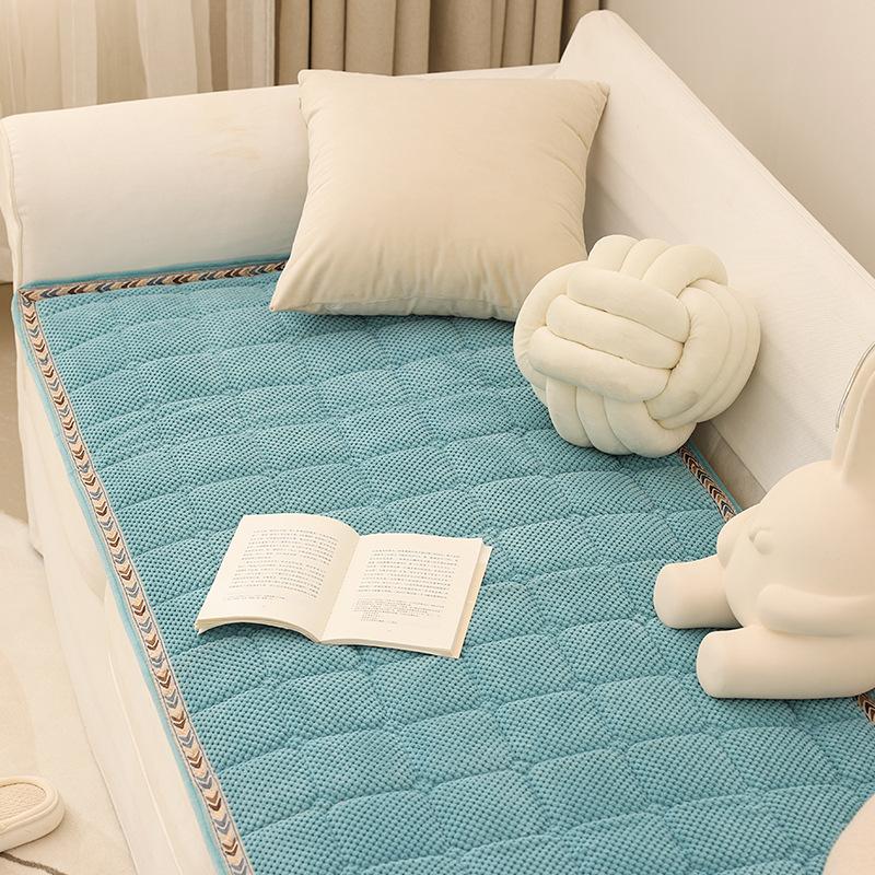 

Подушка для дивана на все времена года, утолщенная противоскользящая подушка, простой однотонный кожаный и деревянный чехол для дивана 70*70cm