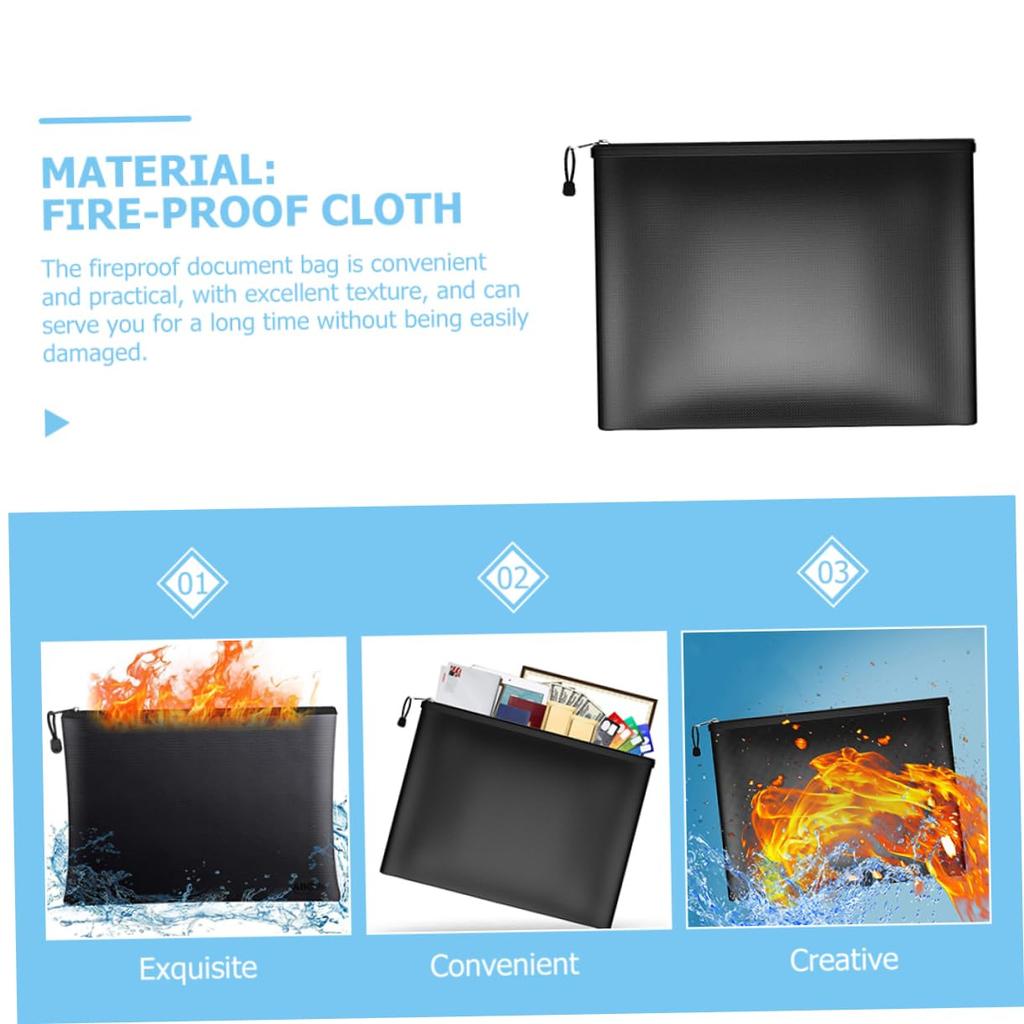 Fire Document Bag with Zipper