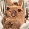 Cute Plush Bear Backpack for Women Kawaii Cartoon School Bag Soft Faux Fur Mini Backpack Travel Daypack for Teen Girls